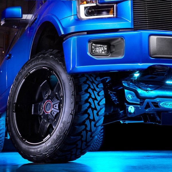 ASANTI® - Off-Road Satin Black with Gloss Black Inserts on Ford F 150