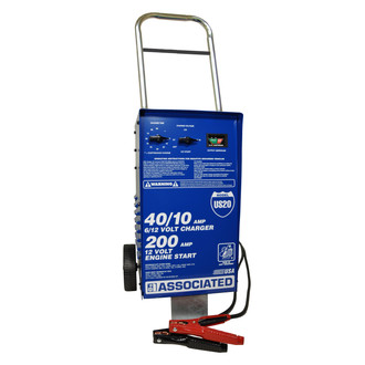 Associated Equipment® US20 - 6V/12V 40/10 Charging Amps Wheeled Battery Charger and Engine Starter