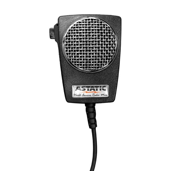 Astatic® - Black 4-Pin Amplified Ceramic Power CB Microphone