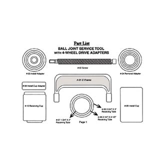 Astro Pneumatic Tool® - Screw for 7897 Ball Joint Service Tool and Master Adapter Set