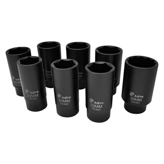 Astro Pneumatic Tool® - 8-piece 6-Point Axle Nut Socket Set