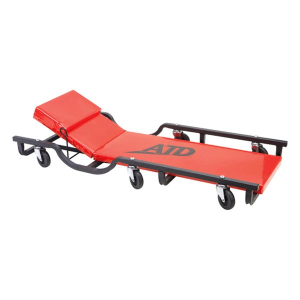 ATD® - 300 lb 40" x 4.13" Red Creeper with Adjustable Headrest