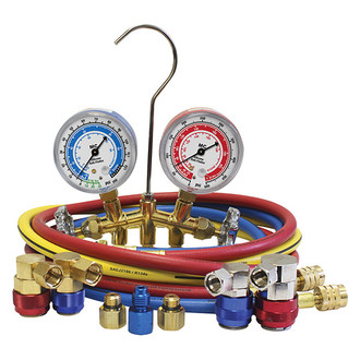 ATD® - Brass R-1234yf, R-134a Manifold Gauge Set