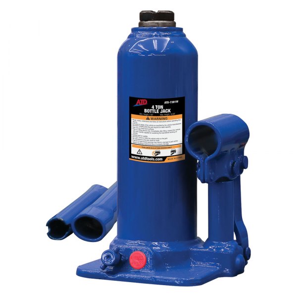 ATD® - 4 t 7.60" to 14.69" Heavy-Duty Side Pump Hydraulic Bottle Jack