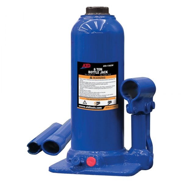 ATD® - 6 t 8.27" to 16.38" Heavy-Duty Side Pump Hydraulic Bottle Jack