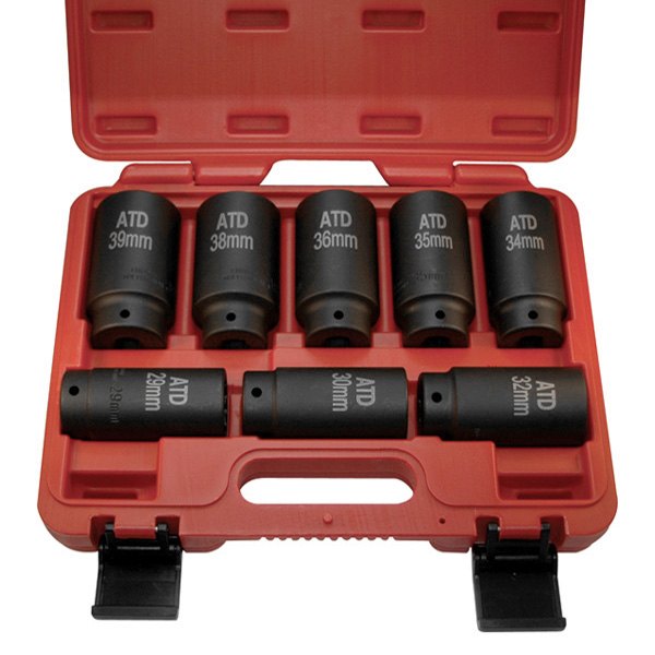 ATD® - 8-piece 12-Point Axle/Spindle Nut Socket Set