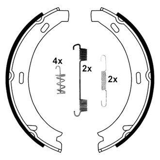 ATE® - Parking Brake Shoe Set