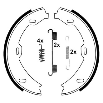 ATE® - Parking Brake Shoe Set