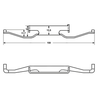 ATE® - Front Disc Brake Anti-Rattle Spring