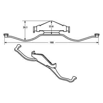 ATE® - Front Disc Brake Anti-Rattle Spring