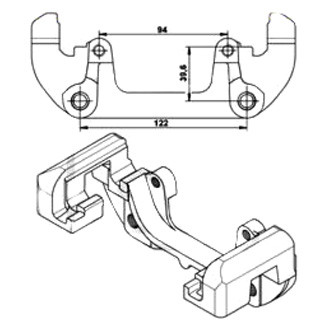 ATE® - Disc Brake Caliper Bracket