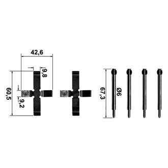 ATE® - Brake Hardware Kit