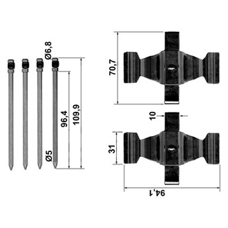 ATE® - Disc Brake Anti-Rattle Spring