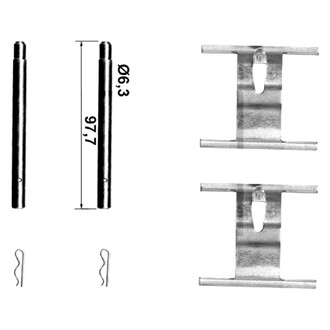ATE® - Rear Brake Hardware Kit