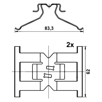 ATE® - Disc Brake Pad Clip