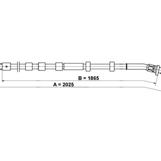 ATE® - Driver Side Parking Brake Cable