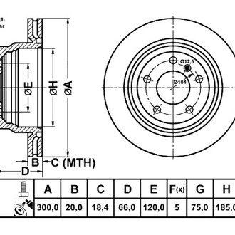 ATE® - Rear Brake Rotor
