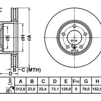 ATE® - Front Brake Rotor