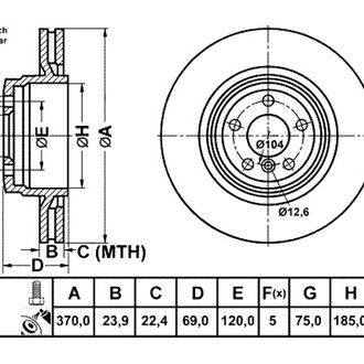 ATE® - Rear Brake Rotor