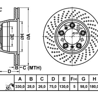 ATE® - Rear Driver Side Brake Rotor
