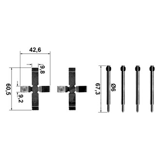 ATE® - Brake Hardware Kit
