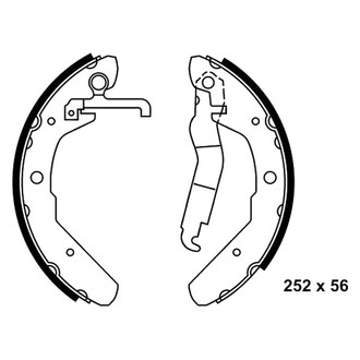 ATE® - Rear Drum Brake Shoes