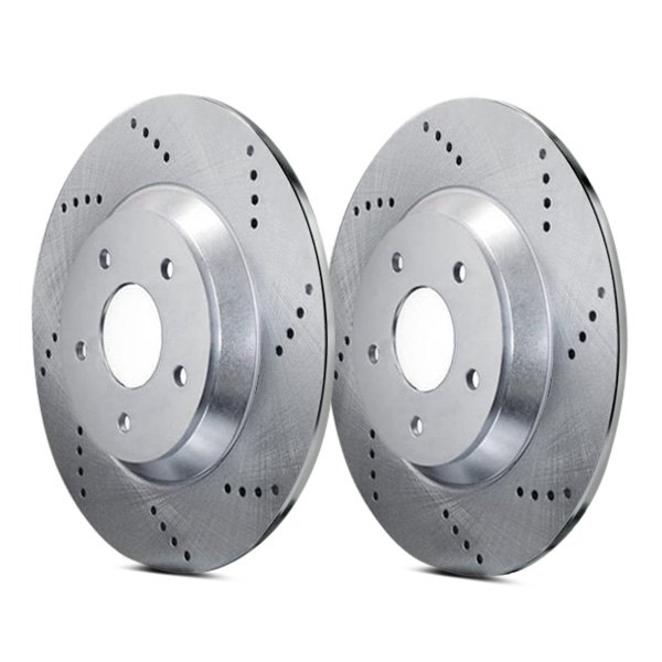  ATL Autosports® - Drilled Front Brake Rotors - Before Use
