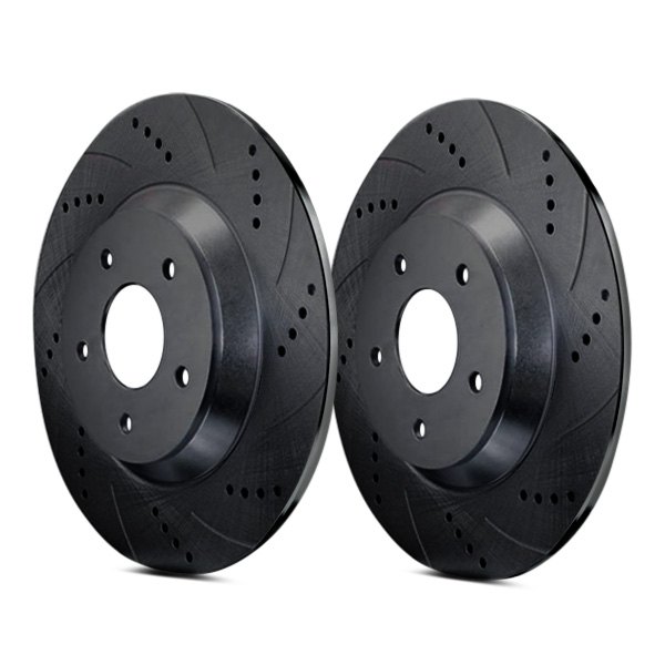  ATL Autosports® - Drilled and Slotted Front Brake Rotors - Before Use