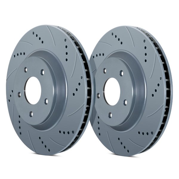  ATL Autosports® - Street Series Drilled and Slotted Front Brake Rotors - Before Use