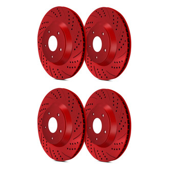 ATL Autosports® - Double Drilled and Slotted Brake Rotors
