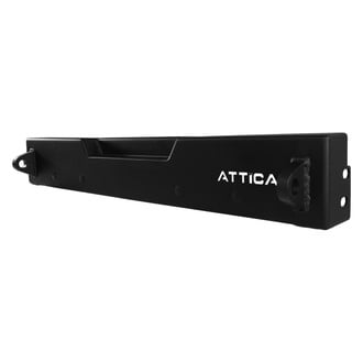 Attica 4x4® - Apex Series Stubby Black Powder Coated Rear HD Bumper
