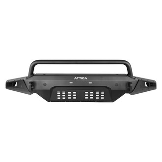 Attica 4x4® - Terra Series Full Width Black Powder Coated Front Modular Bumper with Hoop