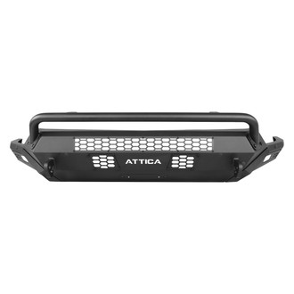 Attica 4x4® - Terra Series Full Width Black Powder Coated Front Modular Bumper with Hoop