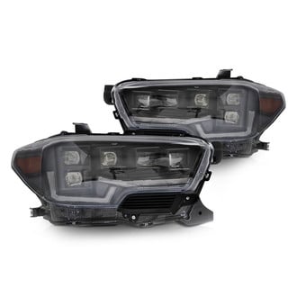 Attica 4x4® - Rogue Series Driver and Passenger Side Black Sequential DRL Bar Projector LED Headlights