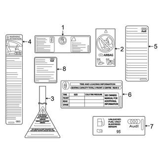 Audi OE - Information Labels - Labels (Hatchback)