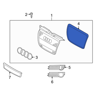 Audi OE - Front Grille Molding