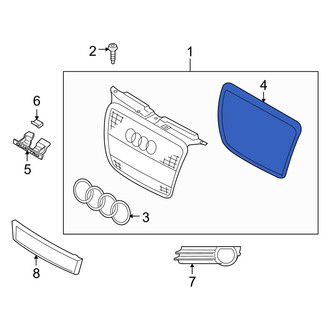 Audi OE - Front Grille Molding