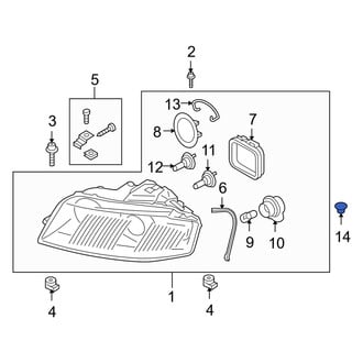 Audi OE - Headlight Bulb Cap