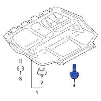 Audi OE - Floor Pan Splash Shield Bolt