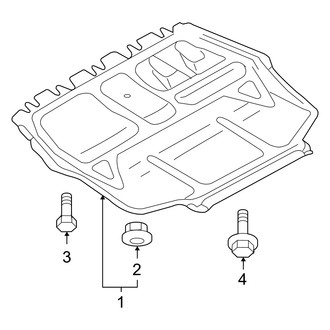 Audi OE - Radiator Support - Splash Shields (Hatchback)