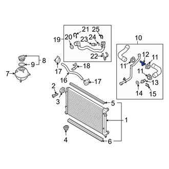 Audi OE - Cooling System Bypass Line Adapter