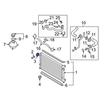 Audi OE - Intercooler Bracket