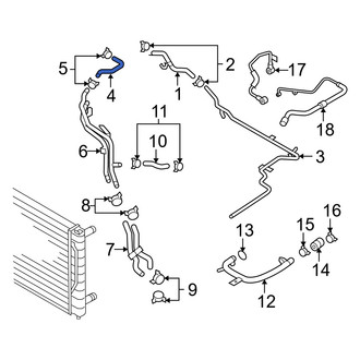Audi OE - Engine Coolant Reservoir Hose