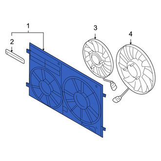 Audi OE - Engine Cooling Fan Shroud