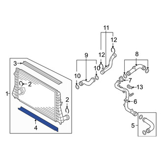 Audi OE - Lower Intercooler Seal
