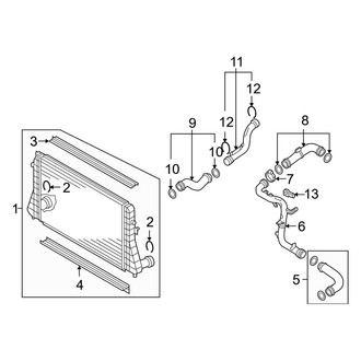 Audi OE - Cooling - Intercooler (Hatchback Turbocharged 2.0L Gas)