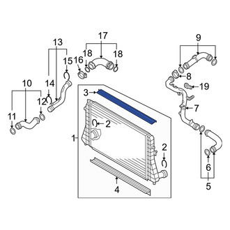 Audi OE - Upper Intercooler Seal