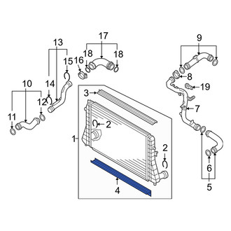 Audi OE - Lower Intercooler Seal