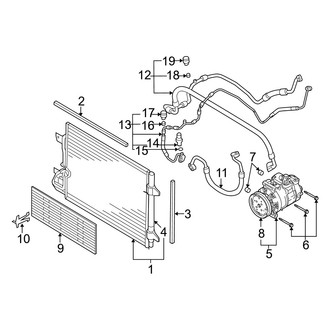 Audi OE - Air Conditioner & Heater - Condenser, Compressor & Lines