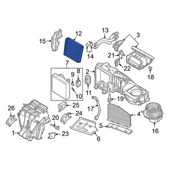 Audi OE - HVAC Heater Core